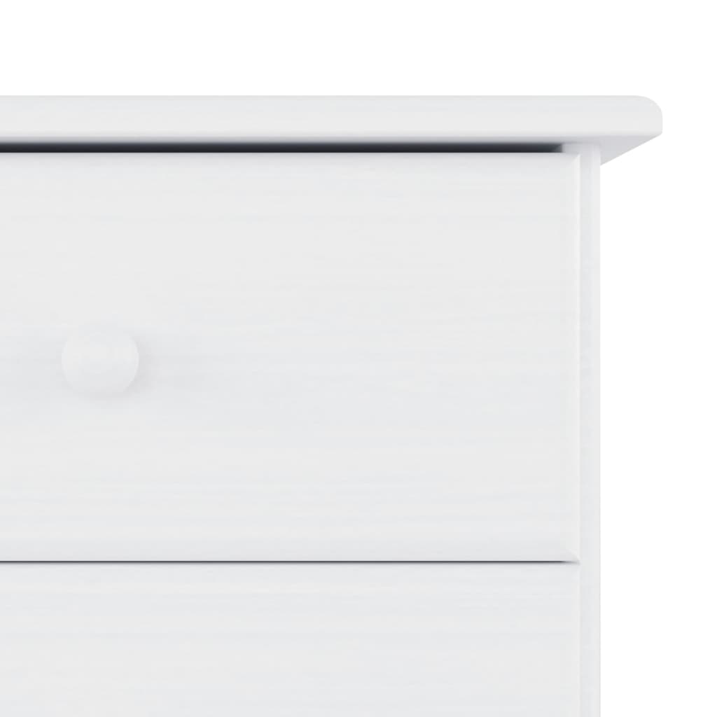 kommode ALTA 112x35x73 cm massivt fyrretræ hvid