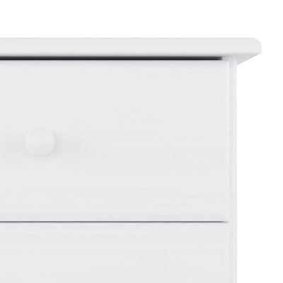 kommode ALTA 112x35x73 cm massivt fyrretræ hvid