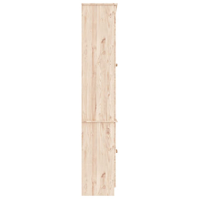 vitrineskab ALTA 77x35x186,5 cm massivt fyrretræ