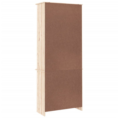 vitrineskab ALTA 77x35x186,5 cm massivt fyrretræ