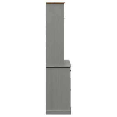 skænk VIGO 78x40x175 cm massivt fyrretræ grå