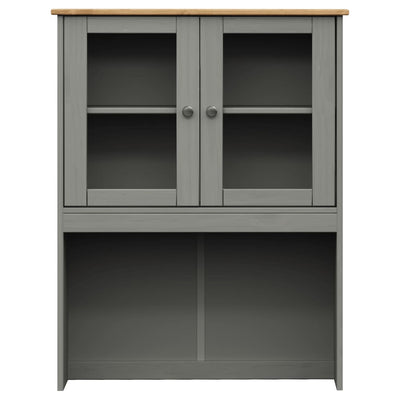 skænk VIGO 78x40x175 cm massivt fyrretræ grå