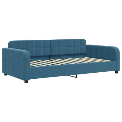 daybed 90x200 cm velour blå