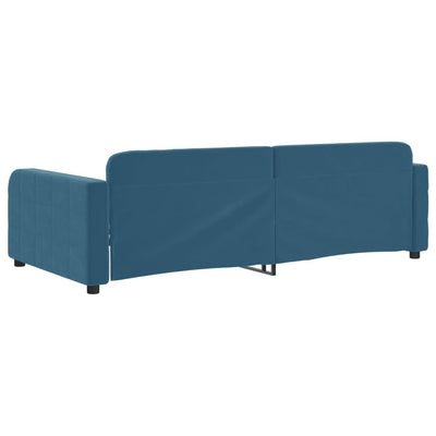 daybed 90x200 cm velour blå