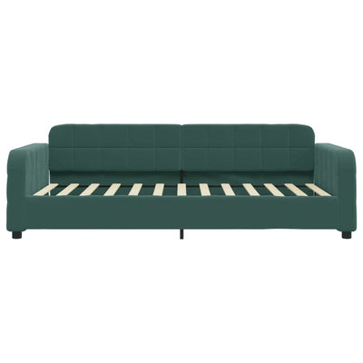 daybed 90x200 cm velour mørkegrøn