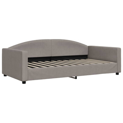 daybed 100x200 cm stof gråbrun