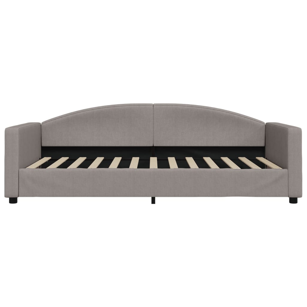 daybed 100x200 cm stof gråbrun