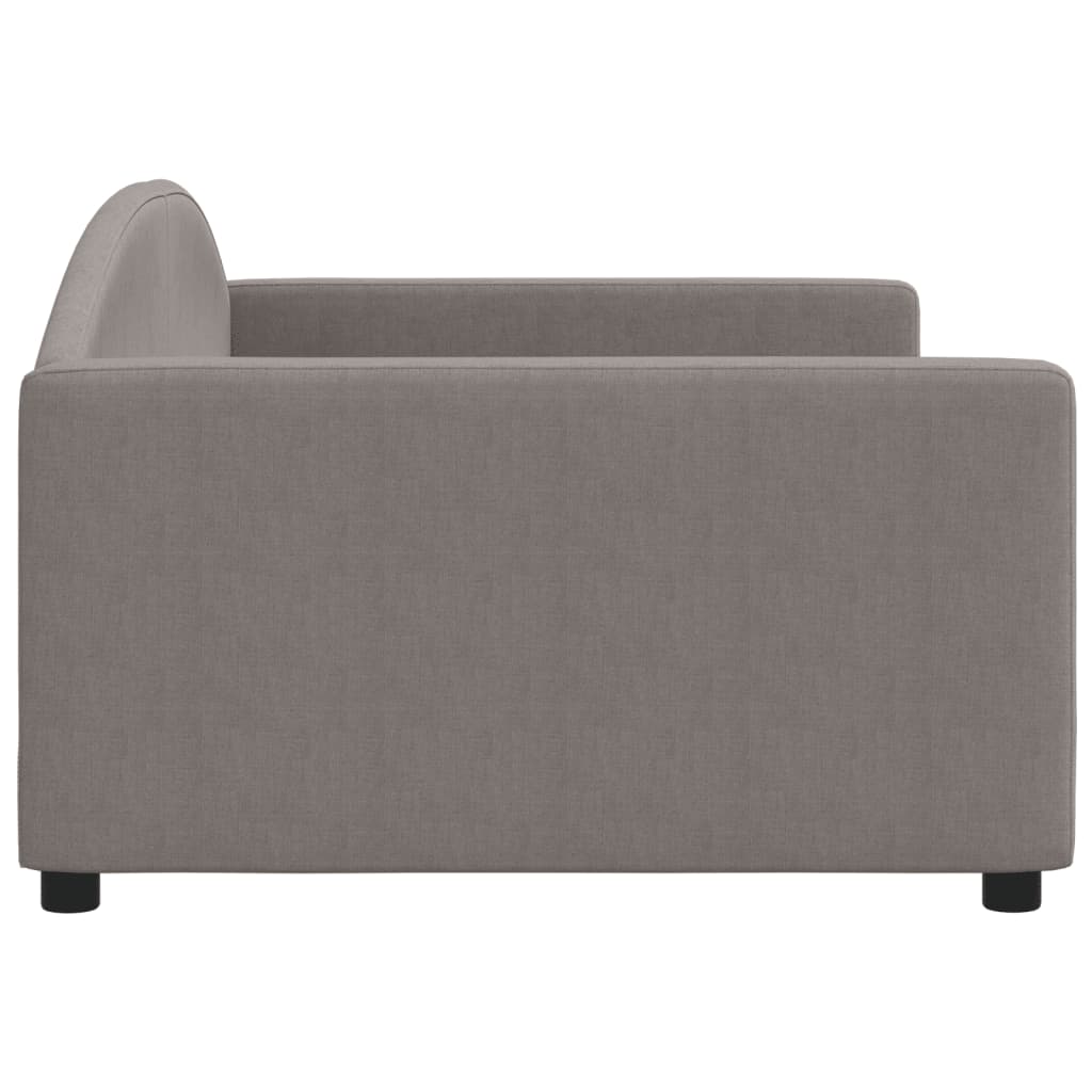 daybed 100x200 cm stof gråbrun