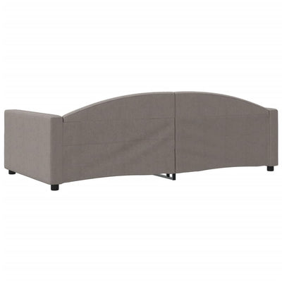 daybed 100x200 cm stof gråbrun