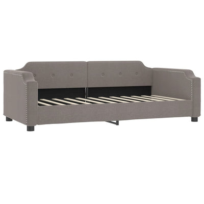 daybed 100x200 cm stof gråbrun