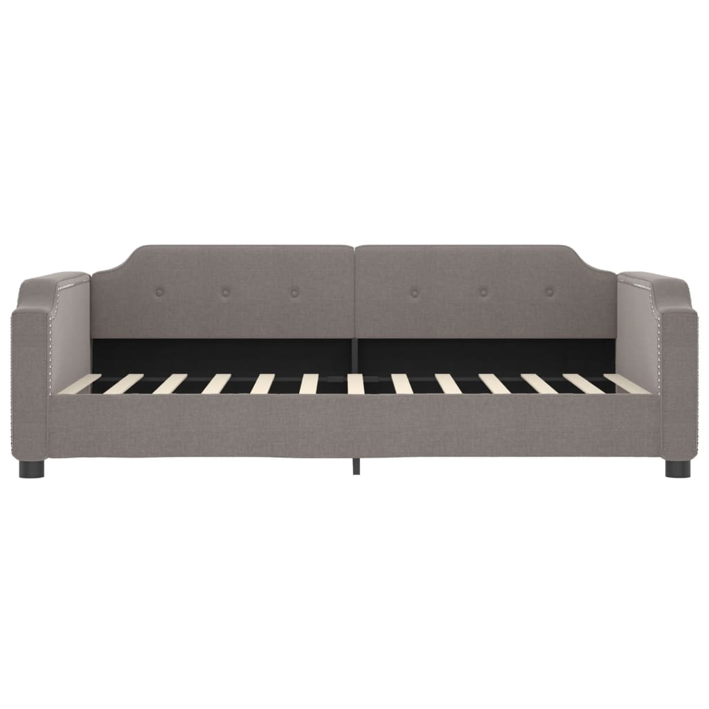 daybed 100x200 cm stof gråbrun