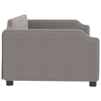 daybed 100x200 cm stof gråbrun