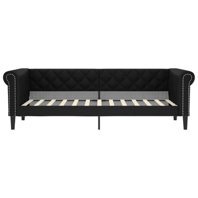daybed 90x200 cm kunstlæder sort