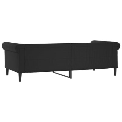 daybed 90x200 cm kunstlæder sort