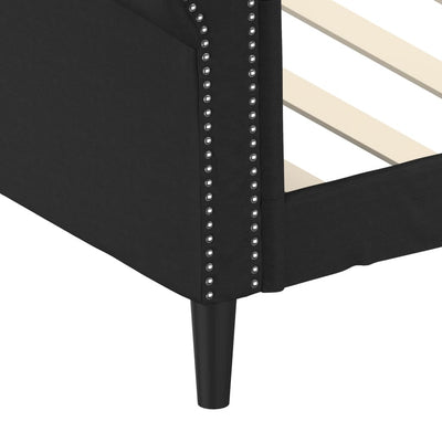 daybed 90x200 cm kunstlæder sort