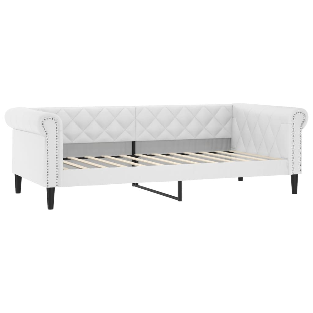 daybed 100x200 cm kunstlæder hvid