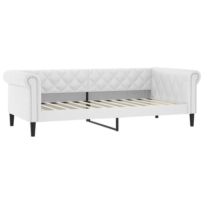daybed 100x200 cm kunstlæder hvid