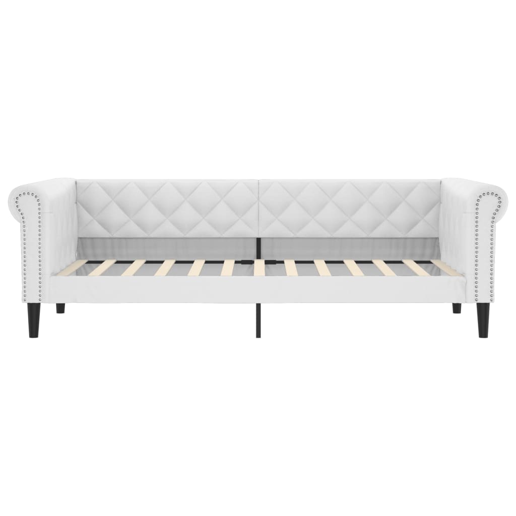 daybed 100x200 cm kunstlæder hvid