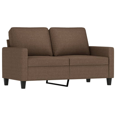 sofasæt 4 dele med hynder stof brun