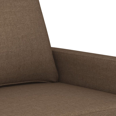 sofasæt 4 dele med hynder stof brun