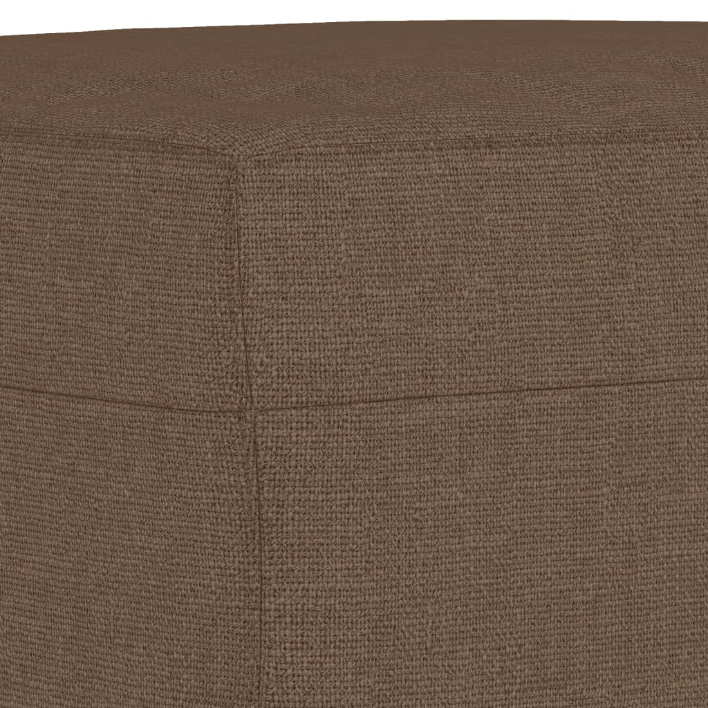 sofasæt 4 dele med hynder stof brun