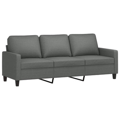 sofasæt 2 dele med hynder stof mørkegrå