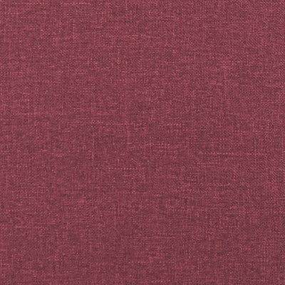 sofasæt 2 dele med hynder stof vinrød
