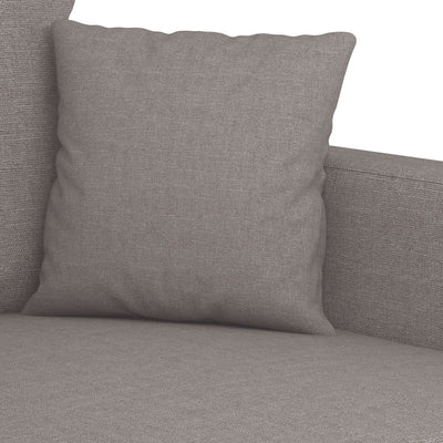 sofasæt 3 dele med hynder stof gråbrun