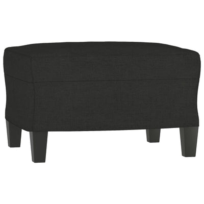 sofasæt 3 dele med hynder stof sort