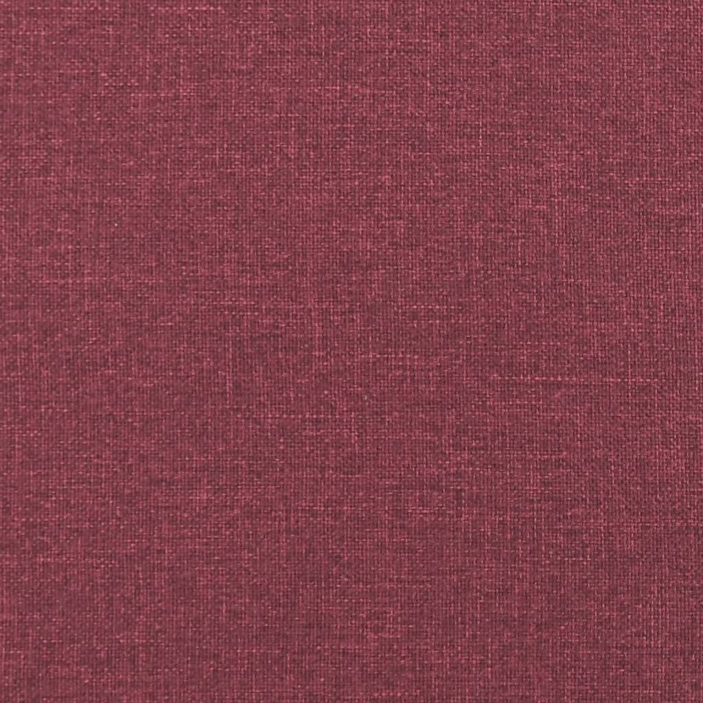 sofasæt 3 dele stof vinrød