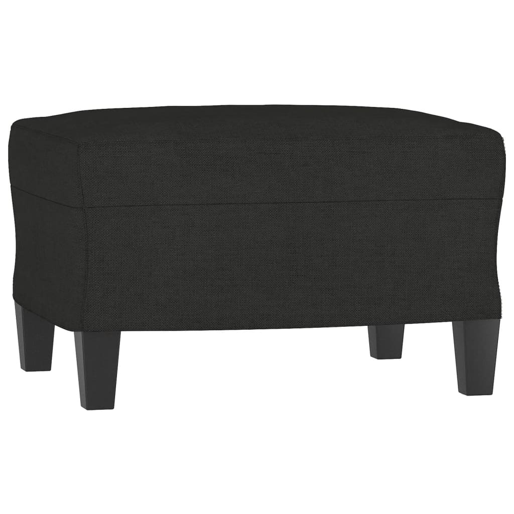 sofasæt 3 dele stof sort