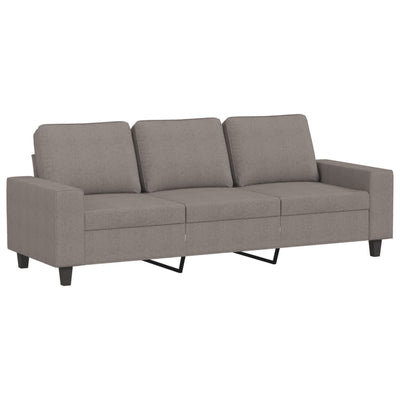 sofasæt 2 dele stof gråbrun