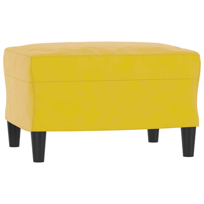 sofasæt 3 dele velour gul
