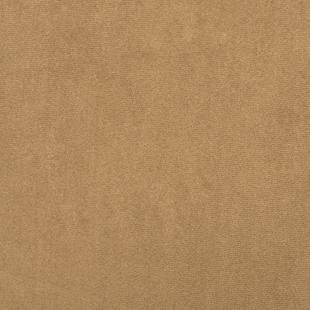 sofasæt 2 dele med puder velour brun