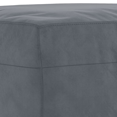 sofasæt 3 dele velour mørkegrå
