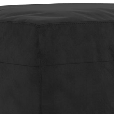 sofasæt 3 dele velour sort