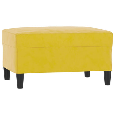 sofasæt 4 dele med hynder velour gul