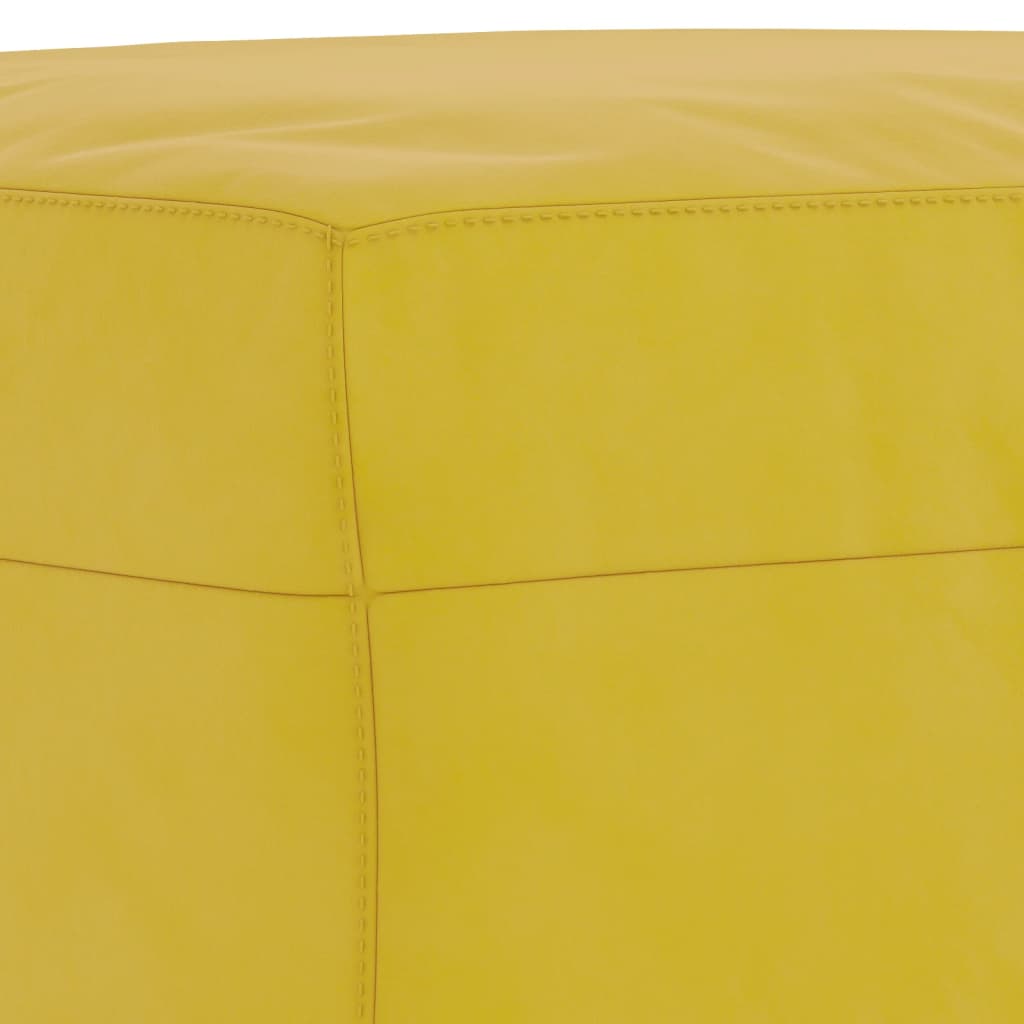 sofasæt 4 dele med hynder velour gul
