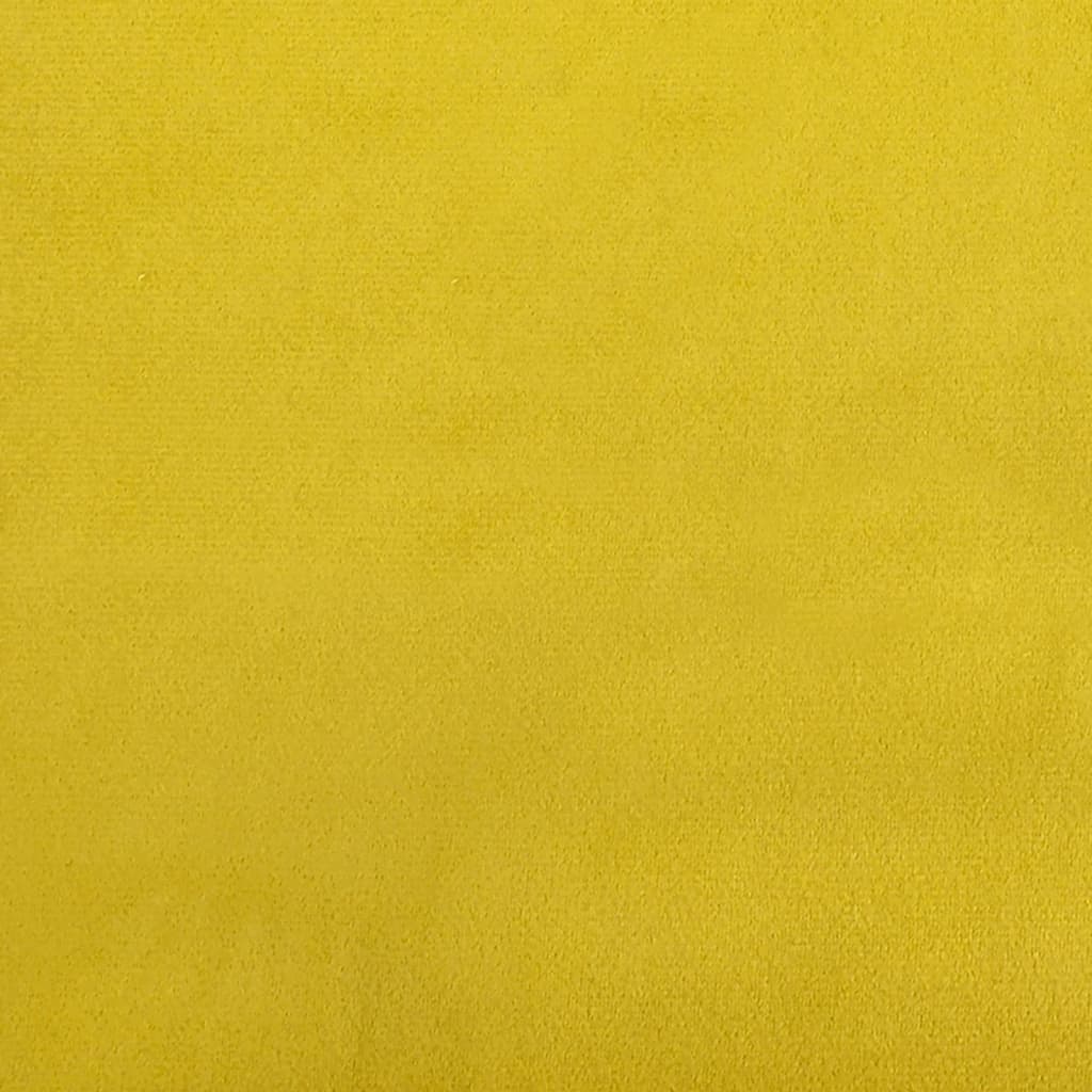 sofasæt 4 dele med hynder velour gul