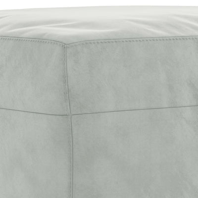 sofasæt 3 dele med hynder velour lysegrå