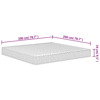 skummadras 200x200 cm medium blød