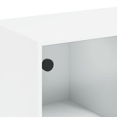 bogreol med låger 136x37x142 cm konstrueret træ hvid