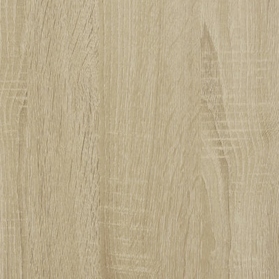 bogreol med låger 204x37x75 cm konstrueret træ sonoma-eg