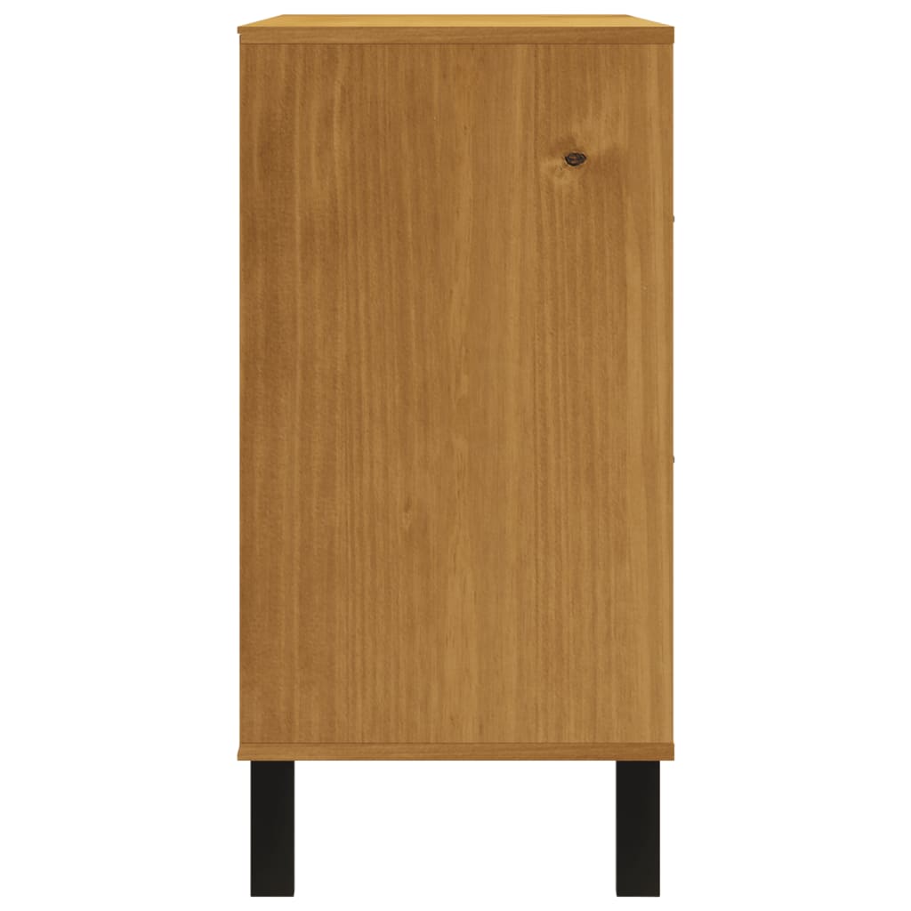 kommode FLAM 110x40x80 cm massivt fyrretræ
