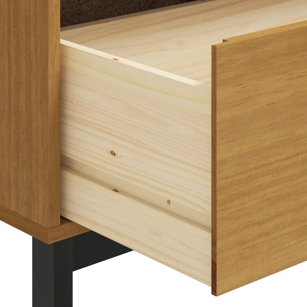 kommode FLAM 110x40x80 cm massivt fyrretræ