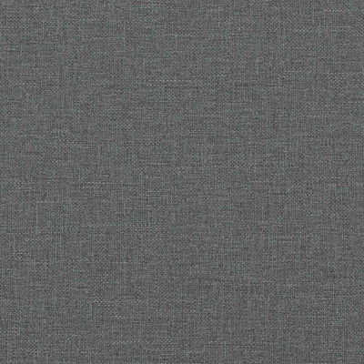 seng med madras 200x200 cm stof mørkegrå