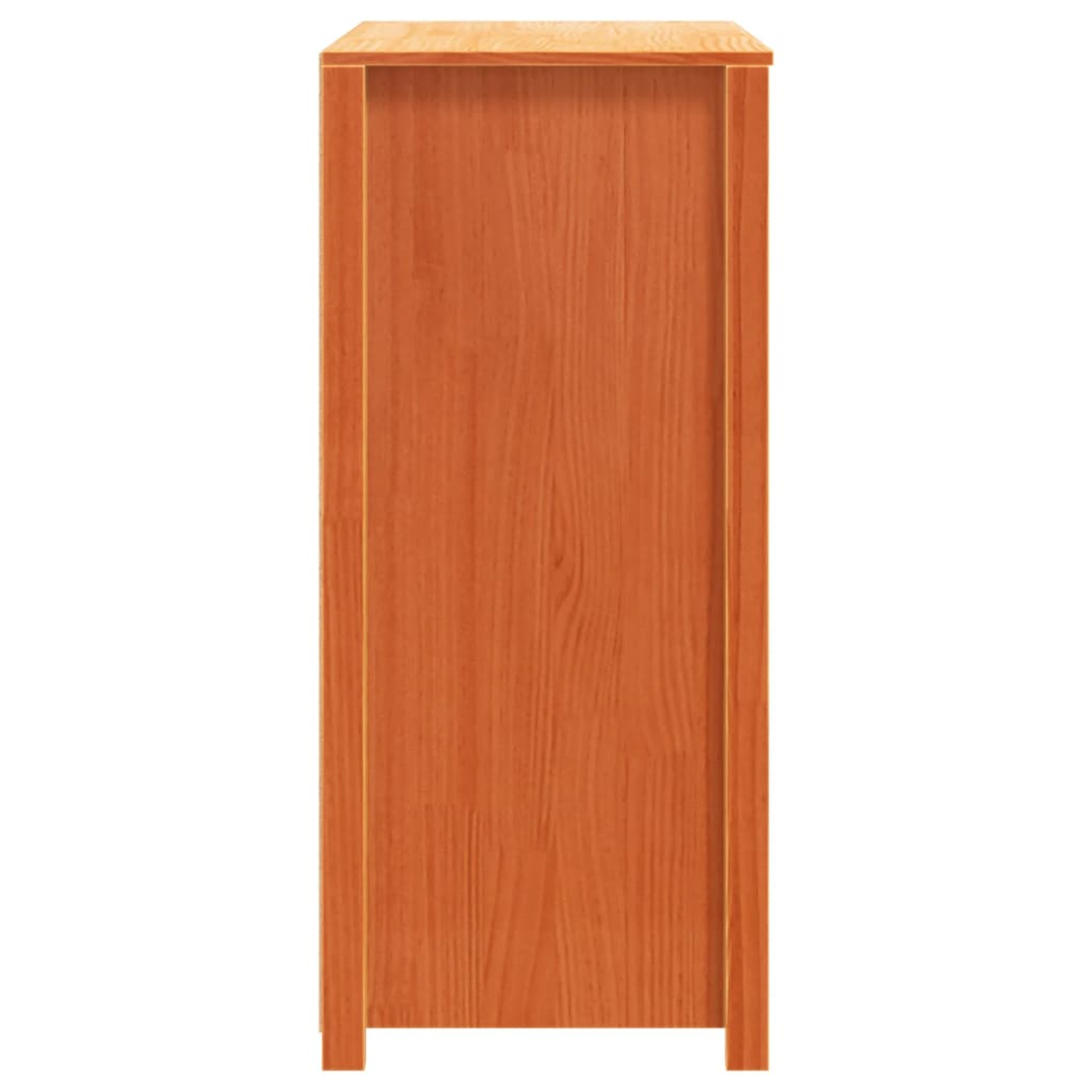 kommode 100x40x90 cm massivt fyrretræ gyldenbrun