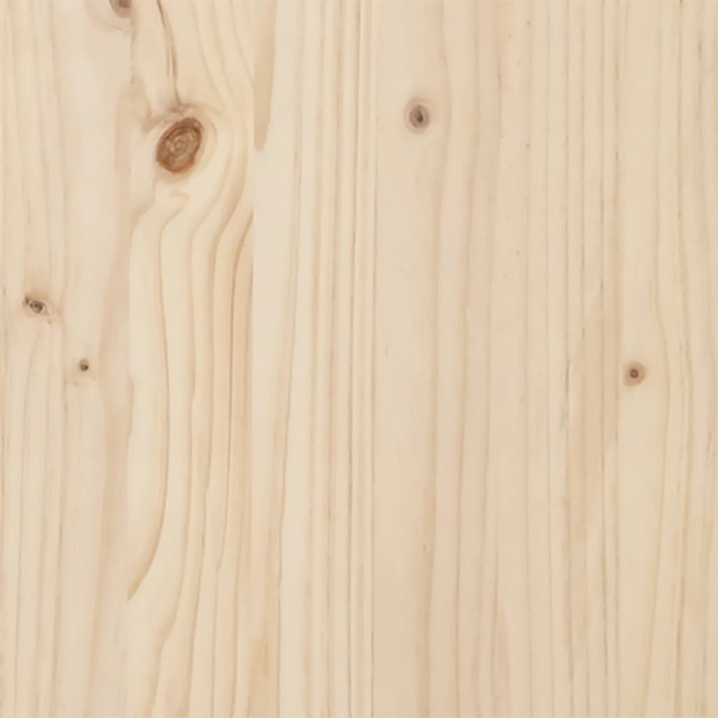højseng med skrivebord 90x200 cm massivt fyrretræ