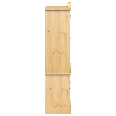 glasskab Corona 103,5x42x180 cm massivt fyrretræ