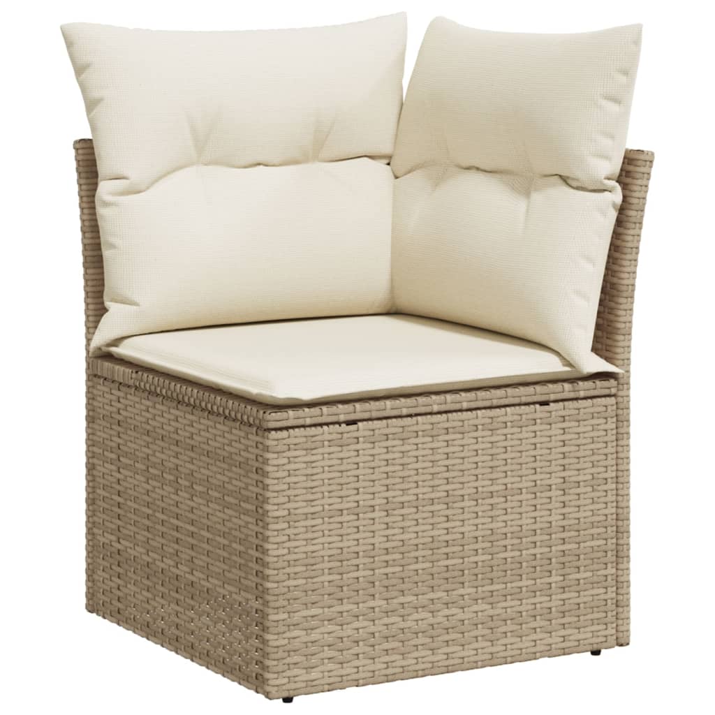 sofasæt til haven 9 dele med hynder polyrattan grå